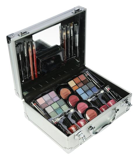 large metal makeup box|big makeup kit with everything.